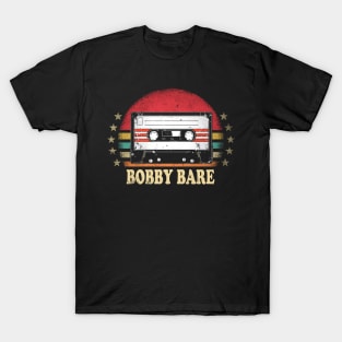 Great Gift For Bobby Name Retro Styles Color 70s 80s 90s T-Shirt